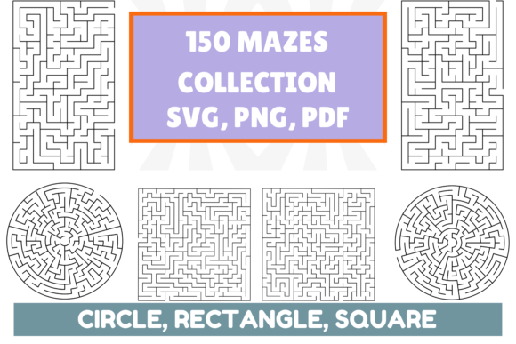 150 Mazes, Difficulty HARD