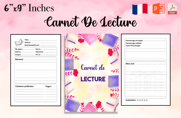 Carnet De Lecture à Remplir A5