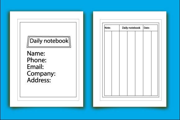 Daily Notebook Journal KDP Interior Book