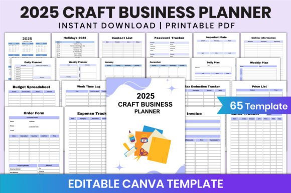 Editable 2025 Craft Business Planner KDP: A Comprehensive Tool for Creative Entrepreneurs