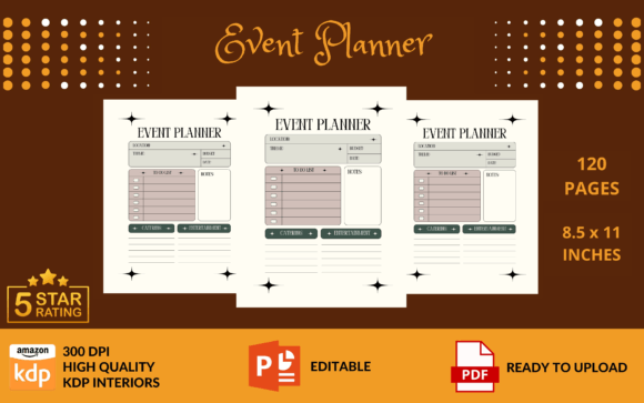 Event Planner KDP Interior: A Professional Tool for Creative and Business Use