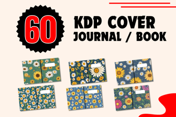KDP Journal Book Cover Floral Design