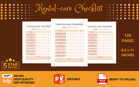Mental-Care Checklist KDP Interior: A Comprehensive Guide to Enhance Your Well-Being