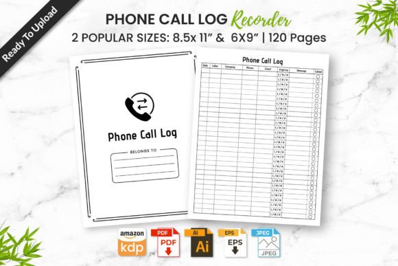 Phone Call Log Recorder KDP Interior: A Practical, Ready-to-Use Solution for Organized Communication