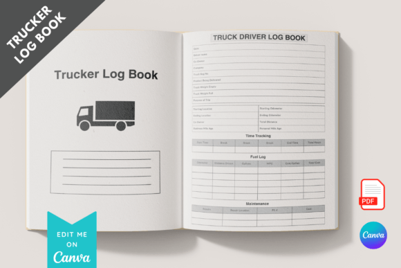 Printable Log Book for Truckers