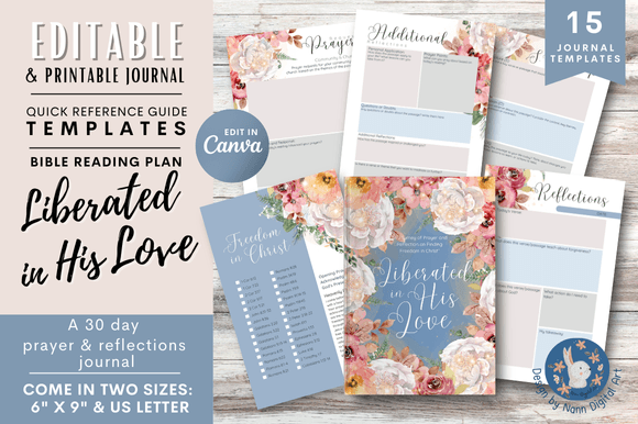 Reflection Prayer Journal Editable 25