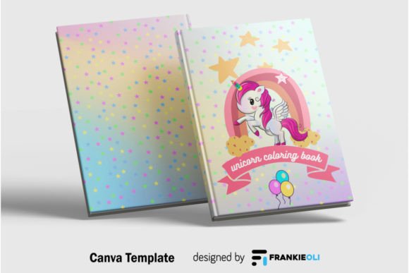 Unicorn Coloring Book Paperback Cover