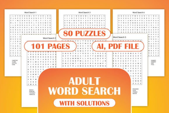 Word Search for Adults Teens